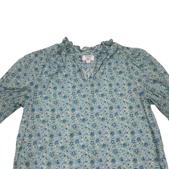 J Crew Liberty Fabric Boho Floral Top - Picture 5 of 11